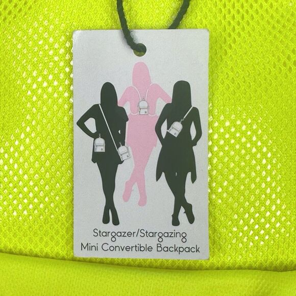 LOLA Neon Carnival Stargazer Mini Convertible Backpack - 8" x 5.25" x 2.25” - Picture 6 of 7